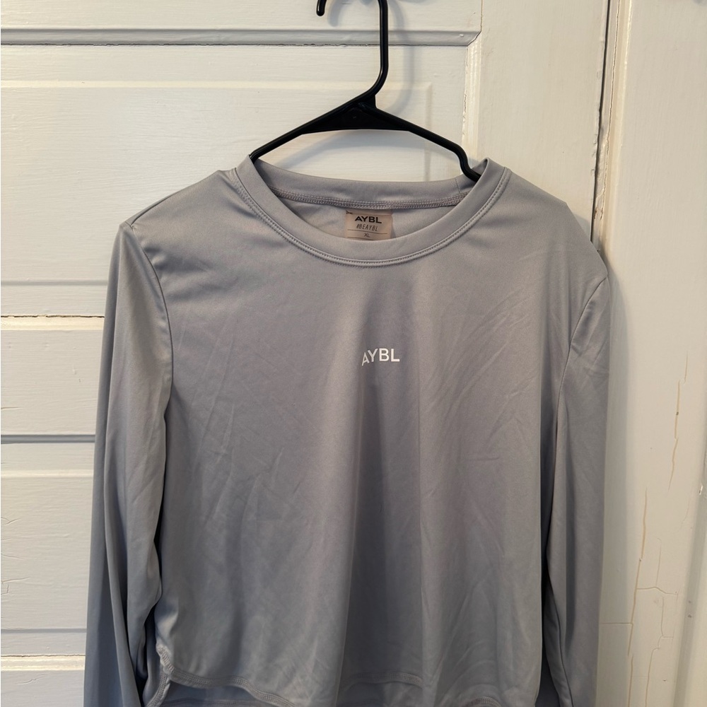 AYBL Light Gray Long Sleeve Performance Top